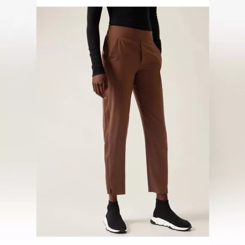 Athleta Brooklyn Ankle Pants in Mahogany
